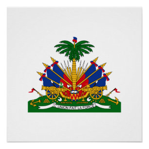 Haïtiaanse wapenschild poster