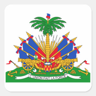 Haïtiaanse wapenstilstand vierkante sticker