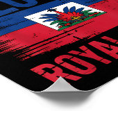 Haïtiaanse wortels Haïti Vlag Dag  Poster (Hoek)