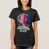Haitian American We know Places where Country Hait T-shirt (Voorkant)