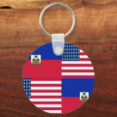 HAITIAN-AMERIKAANS SLEUTELHANGER (Voorkant)