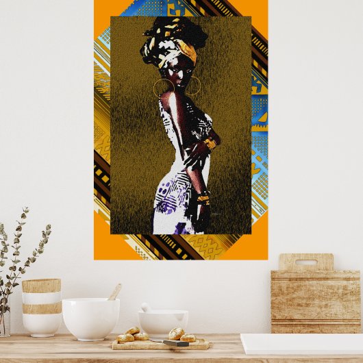 ‎ Haitian Creole Princess Poster (Keuken)