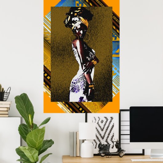 ‎ Haitian Creole Princess Poster (Thuiskantoor)