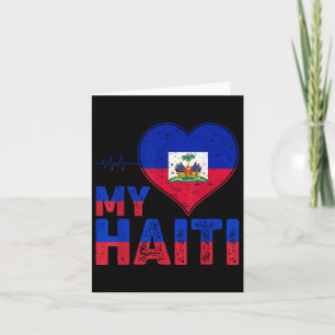 Haitian Flag Day Love Haiti Heart Haitian Roots Ha Kaart