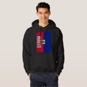 Haitian Flag Haiti  2 Hoodie (Voorkant volledig)