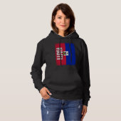 Haitian Flag Haiti  2 Hoodie (Voorkant volledig)