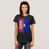 Haitian Flag Haiti  2 T-shirt (Voorkant volledig)