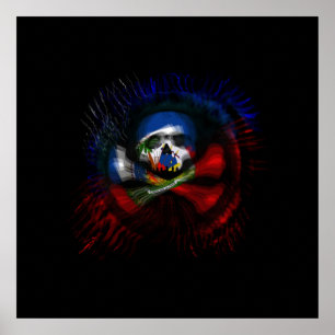 Haitian Pirate Flag Poster
