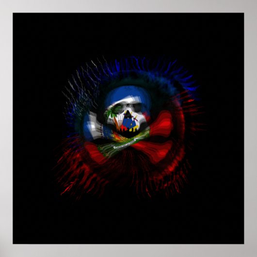 Haitian Pirate Flag Poster (Voorkant)