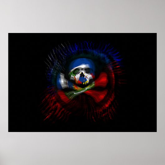 Haitian Pirate Flag Poster (Voorkant)