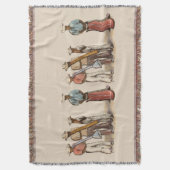 Haitian Street Musicians Throw Blanket Deken (Voorkant Verticaal)