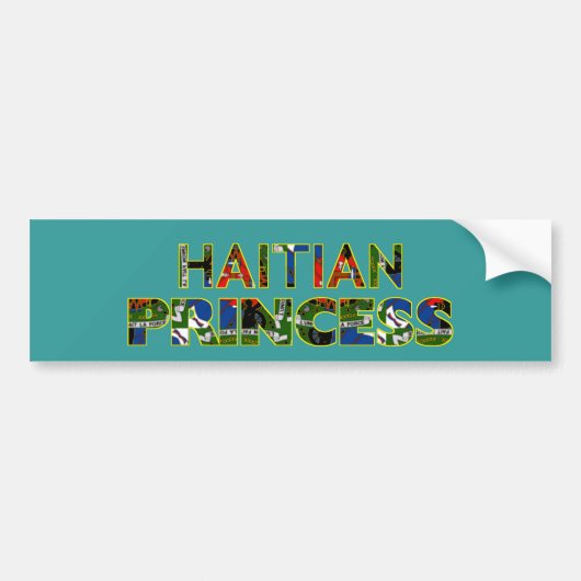 HAITIANPRINCESS001 BUMPERSTICKER (Voorkant)