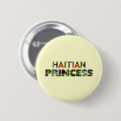 HAITIANPRINCESS001 RONDE BUTTON 5,7 CM (Voorkant /achterkant)