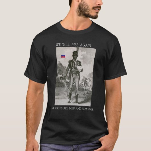 Haiti's Vintage Quote 1 T-shirt (Voorkant)