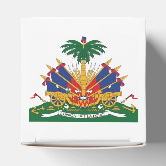 Haïti's wapen bedankdoosjes (Bovenkant)
