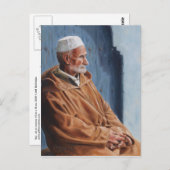 Haj - schilderij van een Marokkaans Briefkaart (Voorkant / Achterkant)