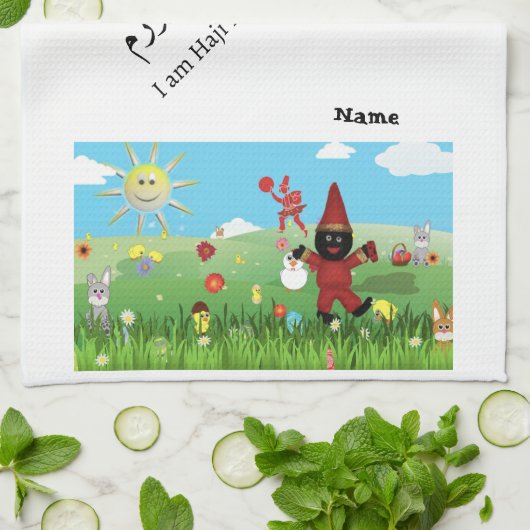 Haji Firuz thema Theedoek (Gevouwen)