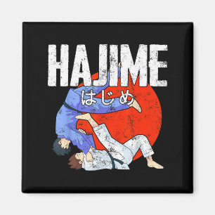 Hajime Grappige Judo Sporten Japanse Vechtkunsten Magneet