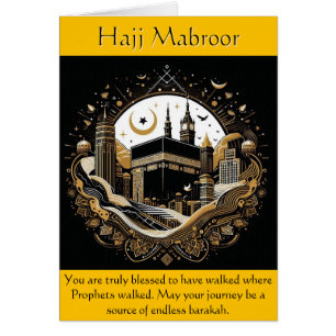 Hajj Gefeliciteerd Kaart