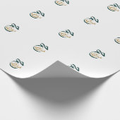 Hajj Mabroor Groen en Gouden Arabisch schrift Cadeaupapier (Hoek)