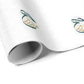 Hajj Mabroor Groen en Gouden Arabisch schrift Cadeaupapier (Rol Hoek)