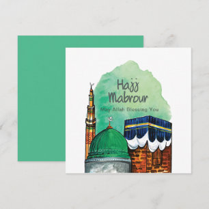 Hajj Mabrour, Heilige Kaaba in Mekka Saudi-Arabië Kaart