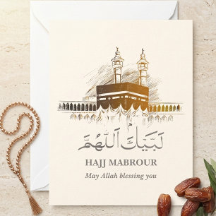 Hajj Mabrour Kaart Islamitische Labayka Allahouma