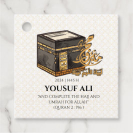 HAJJ MABRUR Ka'bah GEPERSONALISEERD Bedankjes Labels