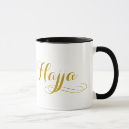 Hajj Mok voor vrouwen met het woord "Hajja"