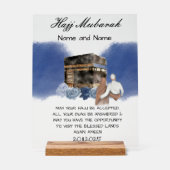 Hajj Mubarak acryl Acryl Bord (Voorkant)