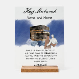 Hajj Mubarak acryl Bord