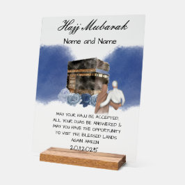 Hajj Mubarak acryl Bord