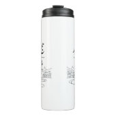 Hajj Mubarak Arabic Calligraphy Wall Art  Thermosbeker (Voorkant)