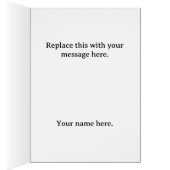 Hajj Mubarak Elegant Gold Kaaba Islamic Greeting  (Binnen (Rechts))