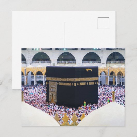 Hajj Mubarak Heilige Kaaba Mekka Islamitische devo Briefkaart (Voorkant / Achterkant)