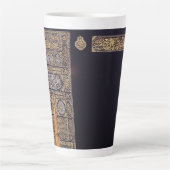 Hajj Mubarak Heilige Kaaba Mekka Islamitische devo Latte Mok (Voorkant)