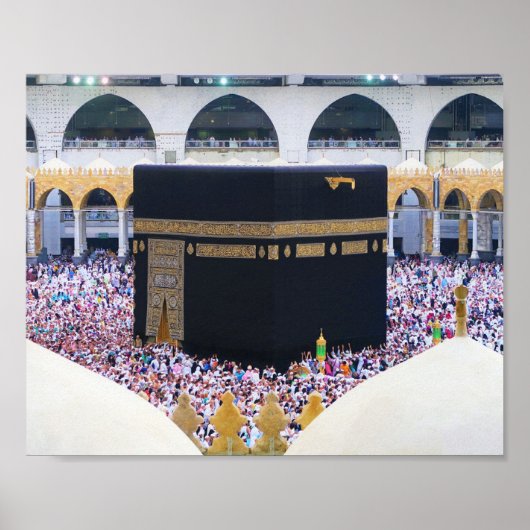 Hajj Mubarak Heilige Kaaba Mekka Islamitische devo Poster (Voorkant)