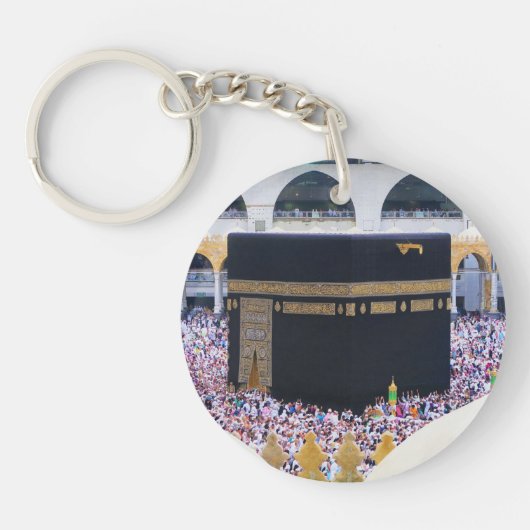 Hajj Mubarak Heilige Kaaba Mekka Islamitische devo Sleutelhanger (Voorkant)
