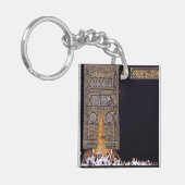 Hajj Mubarak Heilige Kaaba Mekka Islamitische devo Sleutelhanger (Voorkant Links)