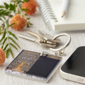 Hajj Mubarak Heilige Kaaba Mekka Islamitische devo Sleutelhanger (Voorkant Rechts)