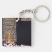 Hajj Mubarak Heilige Kaaba Mekka Islamitische devo Sleutelhanger (Achterkant)