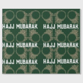 Hajj Mubarak inpakpapier in groen (Vlak)