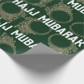 Hajj Mubarak inpakpapier in groen (Hoek)