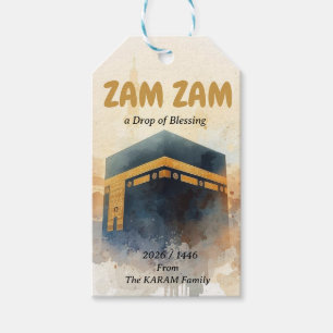 Hajj Mubarak Persoonlijk Cadeaukaartje Label Voor  Cadeaulabel