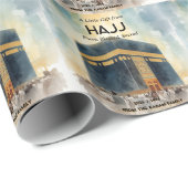 Hajj Mubarak Persoonlijk cadeauverpakkings papier (Rol Hoek)