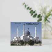 Hajji Gurbanguly Mosque in Mary Turkmenistan Briefkaart (Staand voorkant)