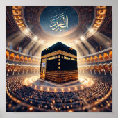 HajjMeal&NightViewOfKaabaAI Poster (Voorkant)