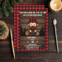 Hak Chop! Rustic Lumberjack Flannel Baby shower