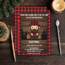 Hak Chop! Rustic Lumberjack Flannel Baby shower