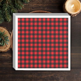 Hak Chop! Rustic Lumberjack Flannel Baby shower Servet